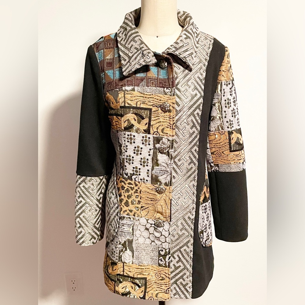 Patchwork, Embroidered Jacket, Embellished Coat, … - image 5